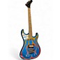 Used Kramer Baretta Blue Sparkle with Flames Solid Body Electric Guitar thumbnail