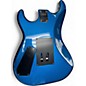 Used Kramer Baretta Blue Sparkle with Flames Solid Body Electric Guitar