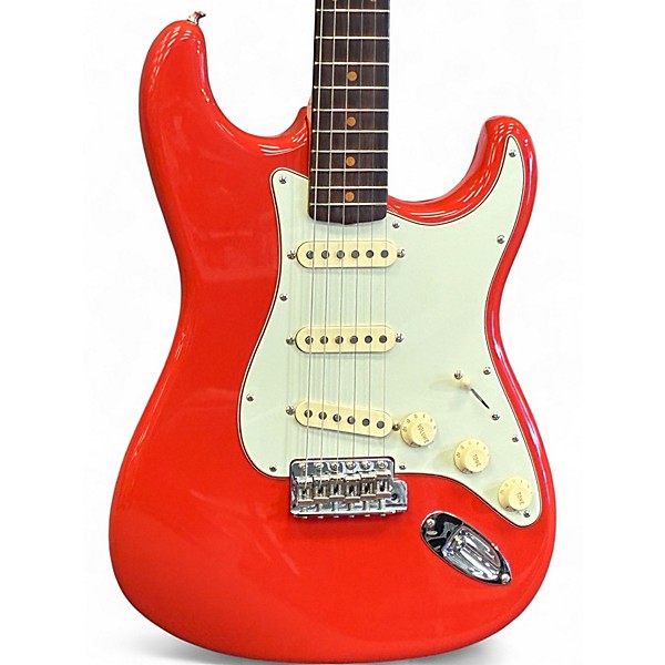 Used Fender 1961 American Vintage II Stratocaster Fiesta Red Solid Body Electric Guitar