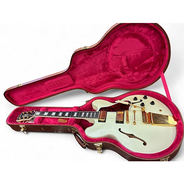 Used 2024 Epiphone 1959 ES355 Inspired by Gibson Custom Classic White Hollow Body Electric Guitar