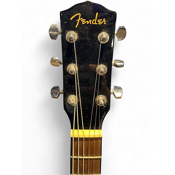 Used Fender CD60 Dreadnought Black Acoustic Guitar