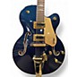 Used 2024 Gretsch Guitars G5427T Metallic Blue Hollow Body Electric Guitar