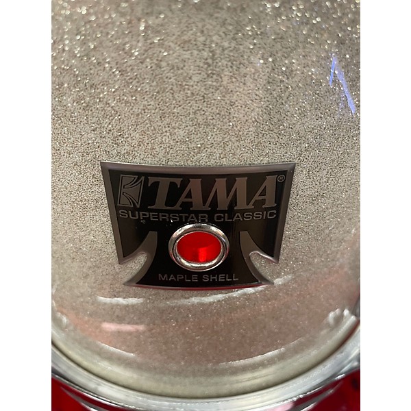 Used TAMA 7 Piece Superstar Classic Maple Champagne Sparkle Drum Kit