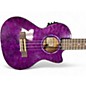 Used Lanikai QM PUCET Trans Purple Ukulele