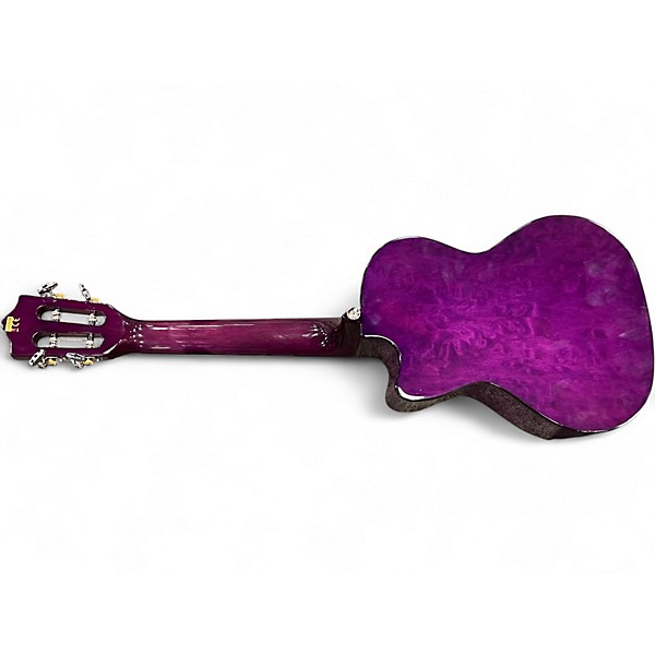 Used Lanikai QM PUCET Trans Purple Ukulele