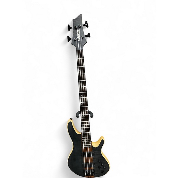 Used Schecter Guitar Research CHARLES BERTHOUD-CB4 Black Electric Bass Guitar