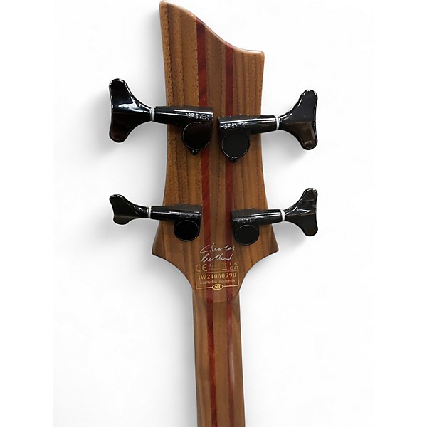 Used Schecter Guitar Research CHARLES BERTHOUD-CB4 Black Electric Bass Guitar