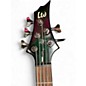 Used ESP LTD DK5 Trans Green Electric Bass Guitar