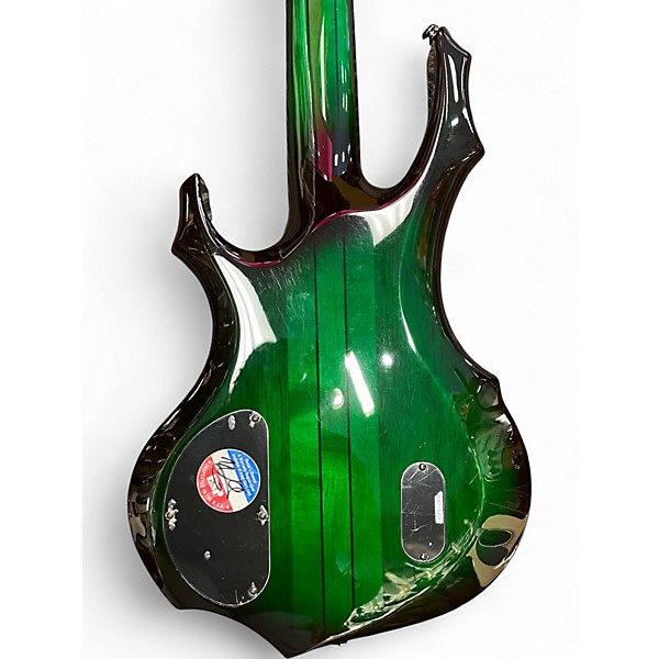 Used ESP LTD DK5 Trans Green Electric Bass Guitar