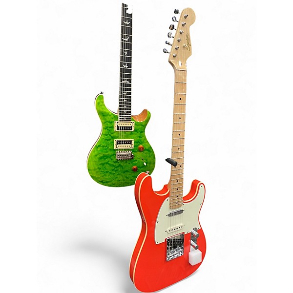 Used Squier nashville paranormal fiesta red Fiesta Red Solid Body Electric Guitar