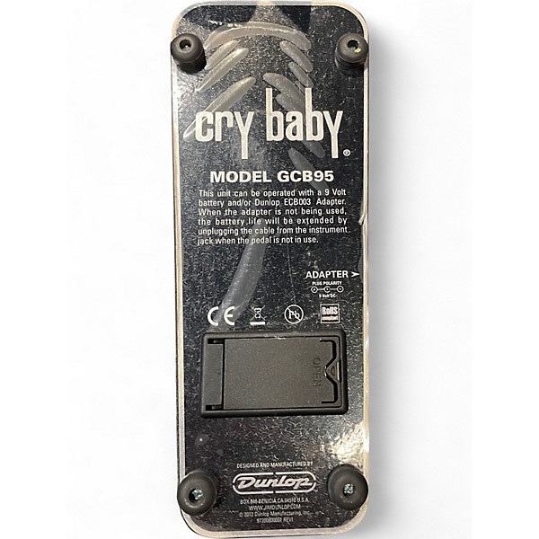 Used Dunlop GCB95 Original Crybaby Wah Effect Pedal