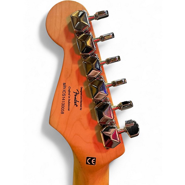 Used Squier Bullet Stratocaster HSS 2 Tone Sunburst Solid Body Electric Guitar