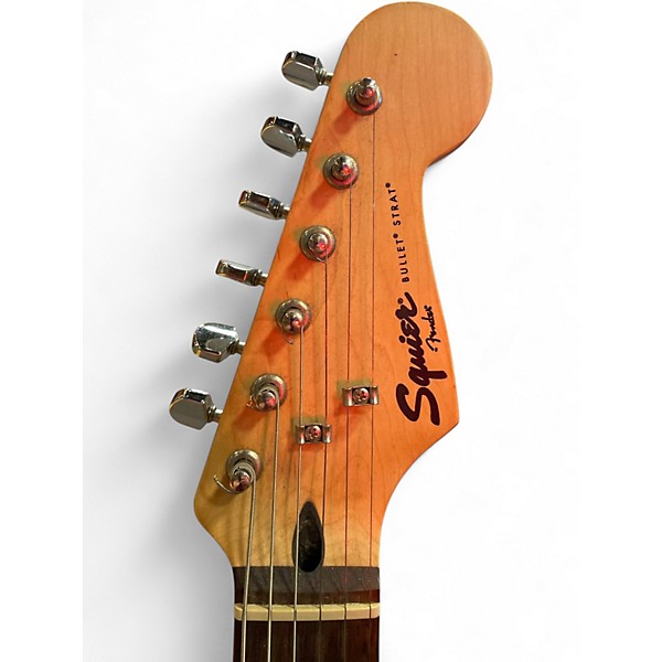 Used Squier Bullet Stratocaster HSS 2 Tone Sunburst Solid Body Electric Guitar