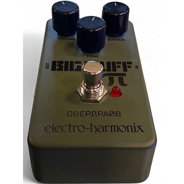 Used Electro-Harmonix Green Russian Big Muff Pi Fuzz Effect Pedal
