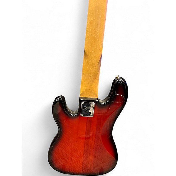 Used Squier PRECISION BASS 5 STRING CHERRY BURST Electric Bass Guitar