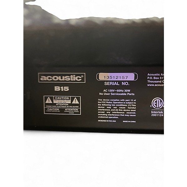 Used Acoustic B15 15W 1x10 Bass Combo Amp