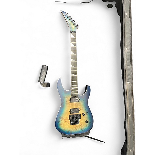 Used Jackson MJ Series Dinky DKRP Sapphire Blue Trans Solid Body Electric Guitar