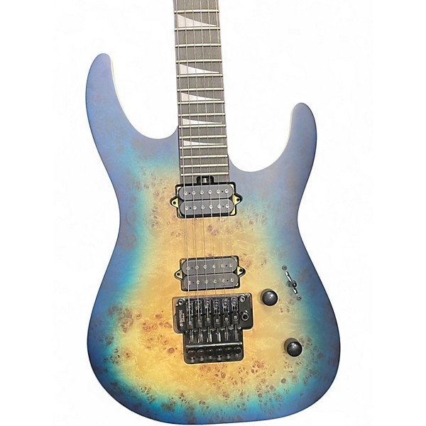 Used Jackson MJ Series Dinky DKRP Sapphire Blue Trans Solid Body Electric Guitar