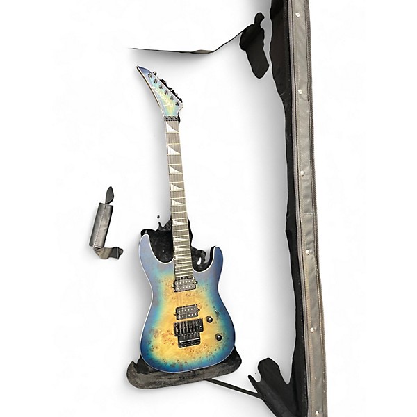 Used Jackson MJ Series Dinky DKRP Sapphire Blue Trans Solid Body Electric Guitar