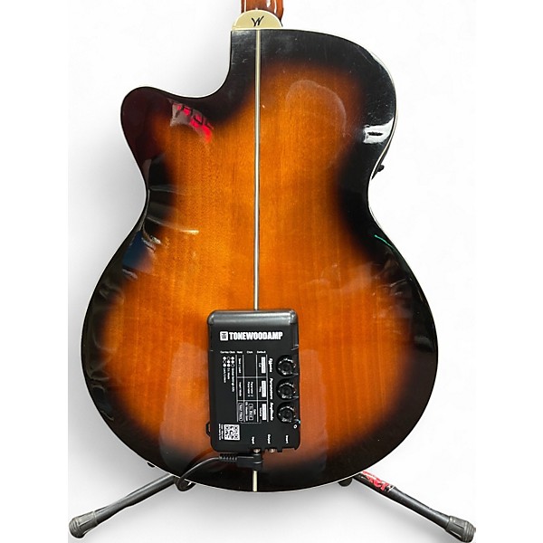 Used Washburn ea15 with tonewoodamp solo Sunburst Acoustic Electric Guitar