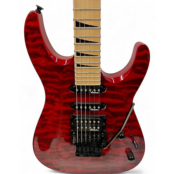 Used Jackson js34q red quilt Solid Body Electric Guitar