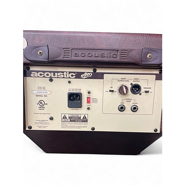 Used Acoustic A20 20W Acoustic Guitar Combo Amp