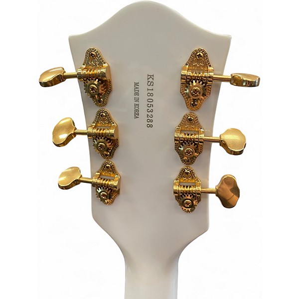 Used Gretsch Guitars G5420T Electromatic White and Gold Hollow Body Electric Guitar