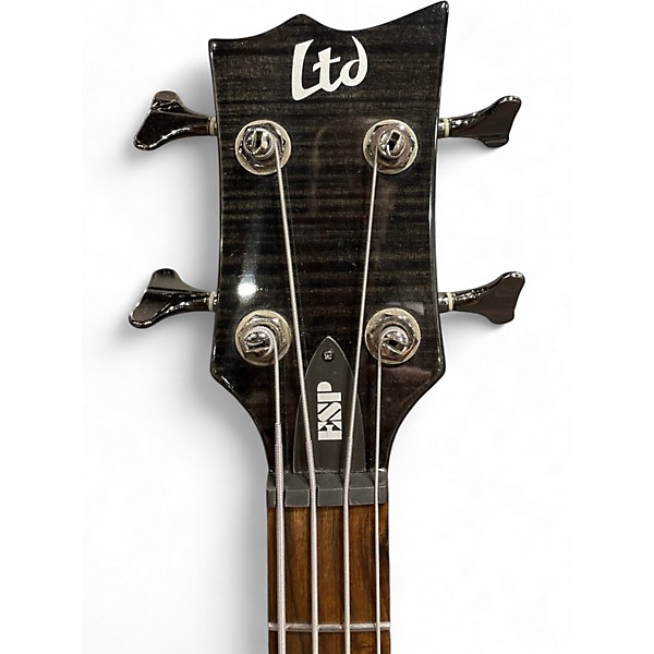 Used 2008 ESP LTD Viper 154DX See Through Black Electric Bass Guitar