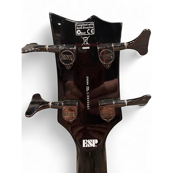 Used 2008 ESP LTD Viper 154DX See Through Black Electric Bass Guitar