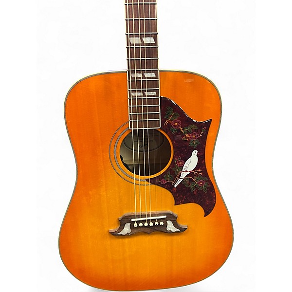 Used Epiphone Dove Studio 2 Color Sunburst Acoustic Electric Guitar