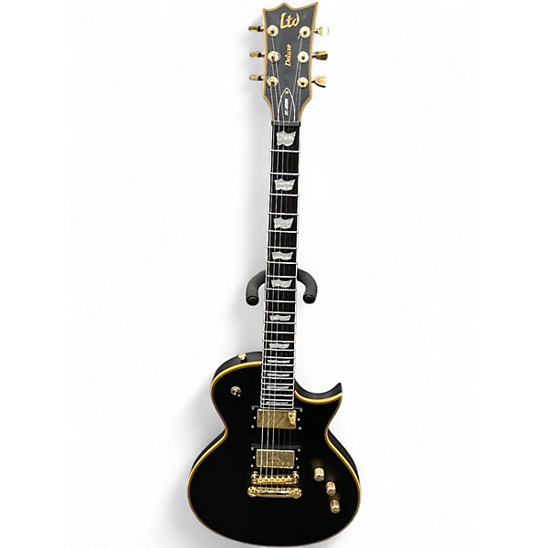 Used ESP LTD EC1000 Deluxe Matte Black Solid Body Electric Guitar