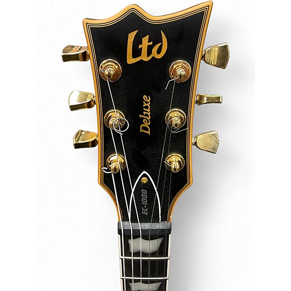 Used ESP LTD EC1000 Deluxe Matte Black Solid Body Electric Guitar