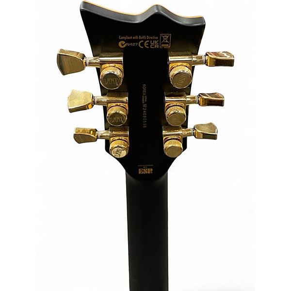 Used ESP LTD EC1000 Deluxe Matte Black Solid Body Electric Guitar