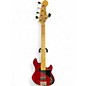 Used Squier Deluxe Dimension Bass V 5 String Crimson Red Trans Electric Bass Guitar thumbnail