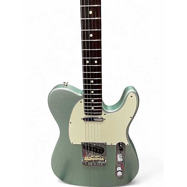 Used 2021 Fender American Professional II Telecaster Mystic Surf Green Solid Body Electric Guitar