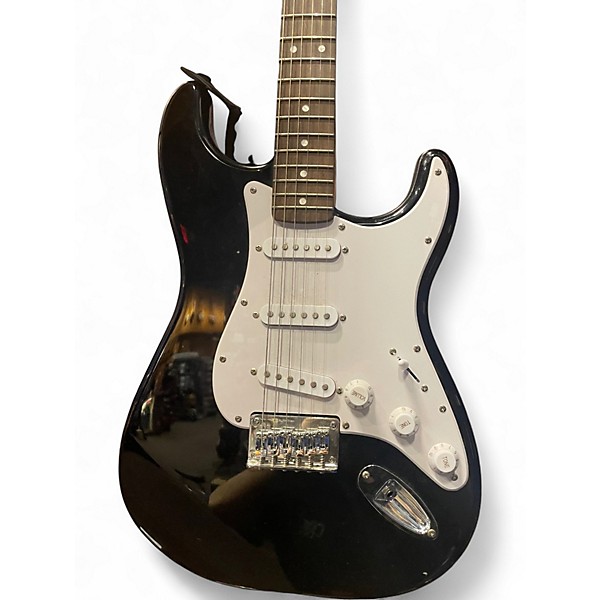 Used Squier Bullet Stratocaster Black Solid Body Electric Guitar
