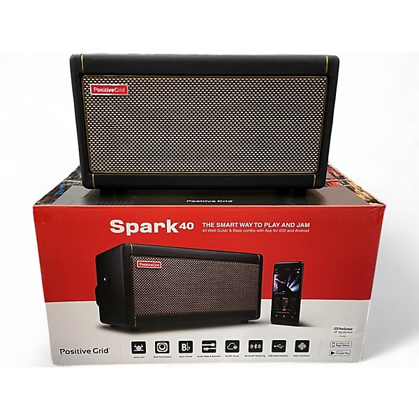 Used Positive Grid Spark 40 Guitar Combo Amp