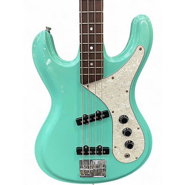Used Aria DIAMOND  Seafoam Green Electric Bass Guitar