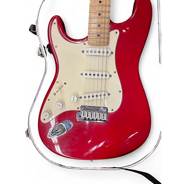 Used Fender American Stratocaster Lipstick Red Solid Body Electric Guitar