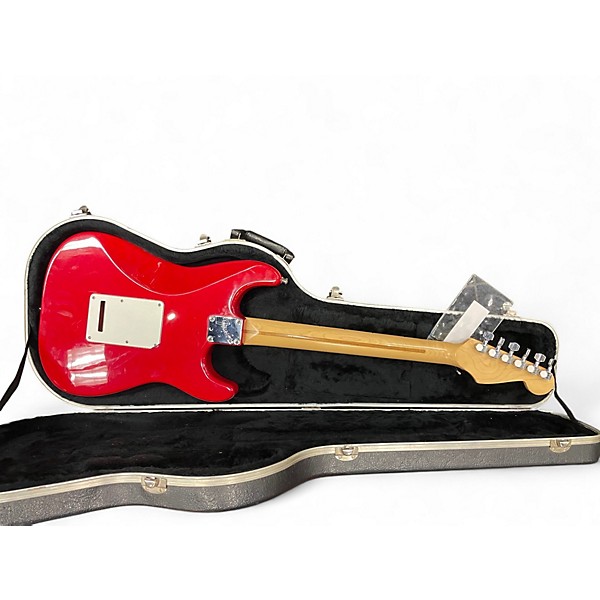 Used Fender American Stratocaster Lipstick Red Solid Body Electric Guitar