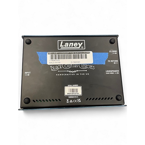 Used Laney LIONHEART TOM Quayle Loudpedal 60W 2-Channel Amplifier Pedal Solid State Guitar Amp Head