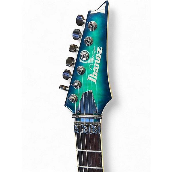Used Ibanez SQ6570Q PRESTIGE S SURREAL BLUE BURST GLOSS Solid Body Electric Guitar