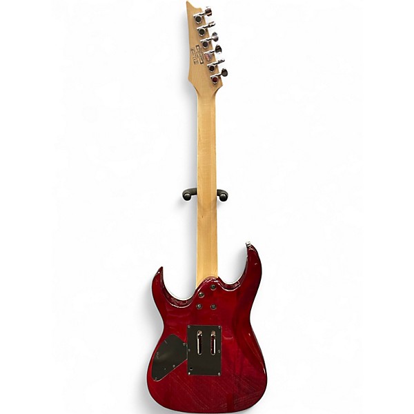 Used Ibanez RG4EXQM1 Trans Red Solid Body Electric Guitar