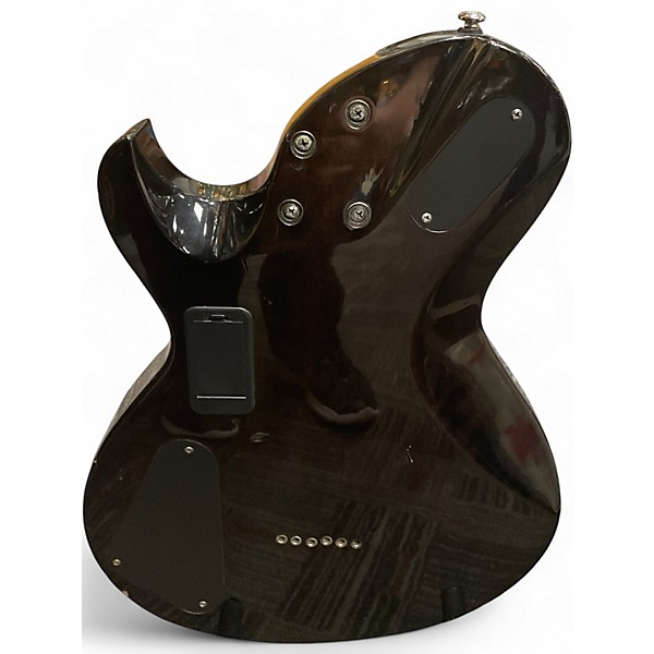 Used Schecter Guitar Research Damien Solo 6 transparent black Solid Body Electric Guitar