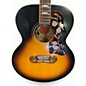 Used Epiphone inspired by Gibson Custom 1957 EJ200  Vintage Sunburst Acoustic Electric Guitar