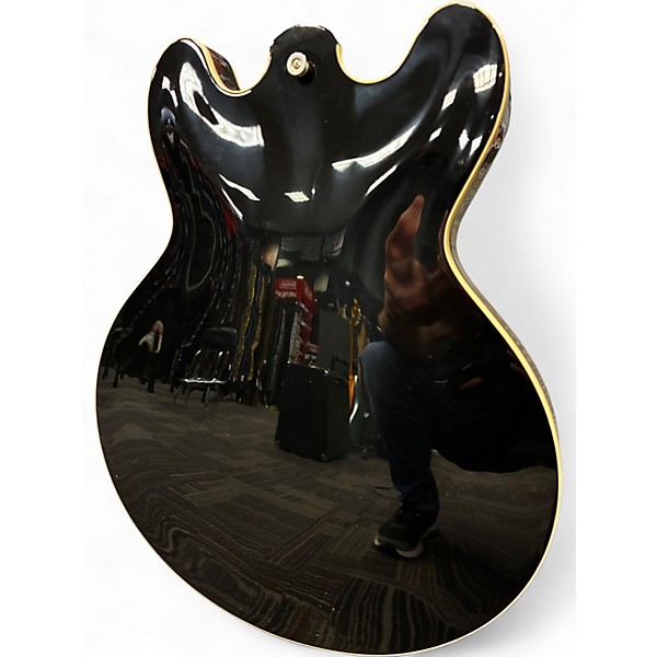 Used Gibson ES-335 60's Block Reissue Ebony Hollow Body Electric Guitar