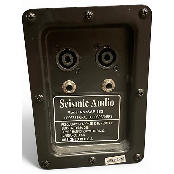 Used Seismic Audio SAP-18S Unpowered Subwoofer