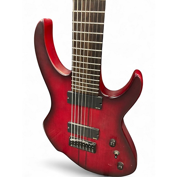 Used Agile INTREPID PRO 828 RED Solid Body Electric Guitar
