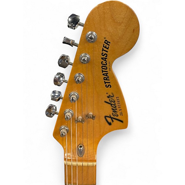 Used 1980s Fender International Colors Stratocaster  Black and White Solid Body Electric Guitar