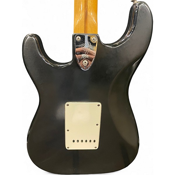 Used 1980s Fender International Colors Stratocaster  Black and White Solid Body Electric Guitar